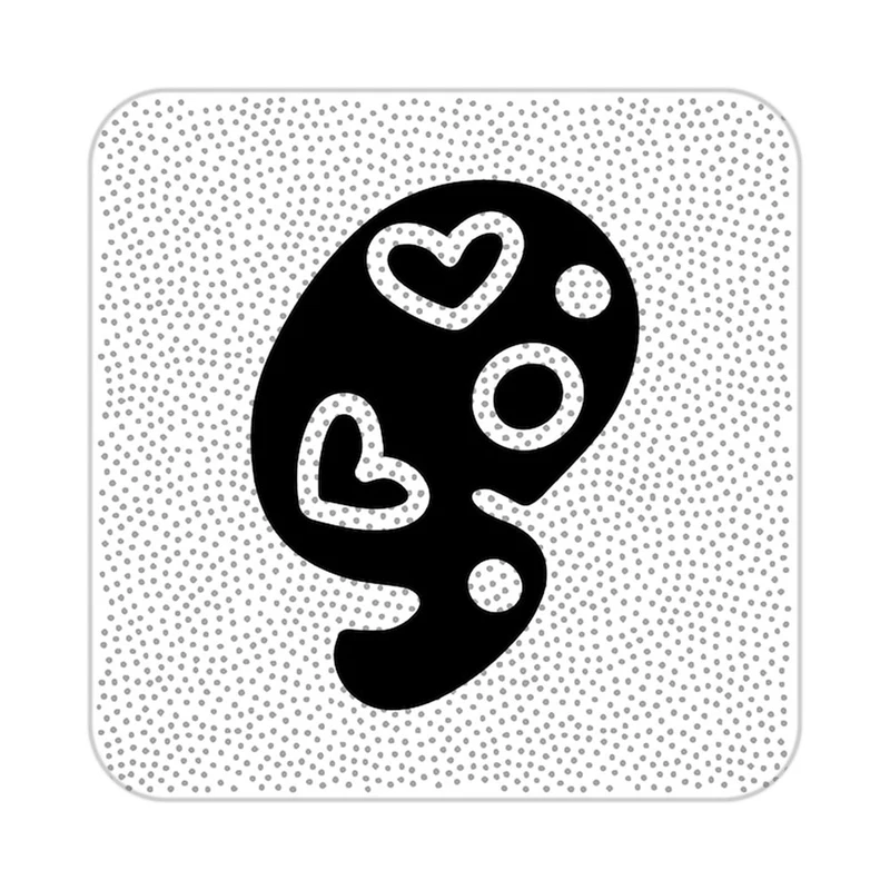 زیر لیوانی کاکتی طرح عاشقانه مدل mp40647