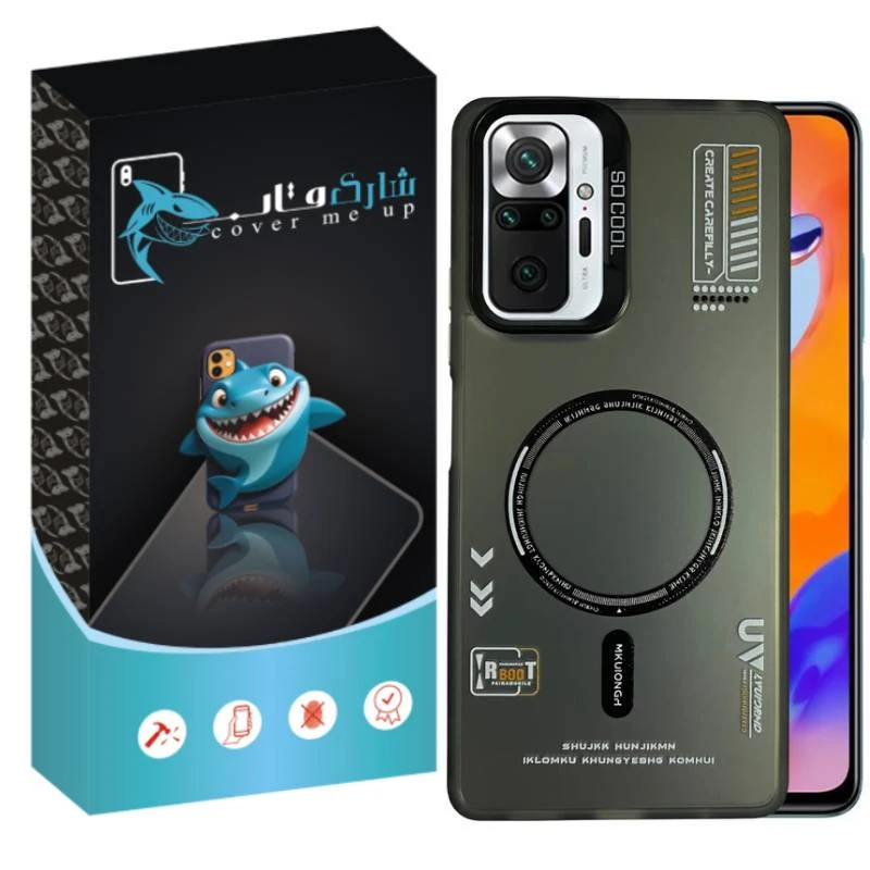 کاور شارک قاب مدل SO COOL طرح UV مناسب برای گوشی موبایل شیائومی Redmi Note 10 Pro 4G