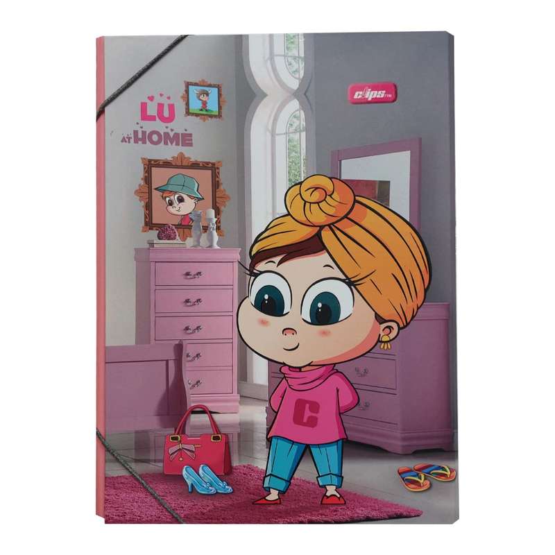 پوشه کلیپس مدل کش دار طرح دختر