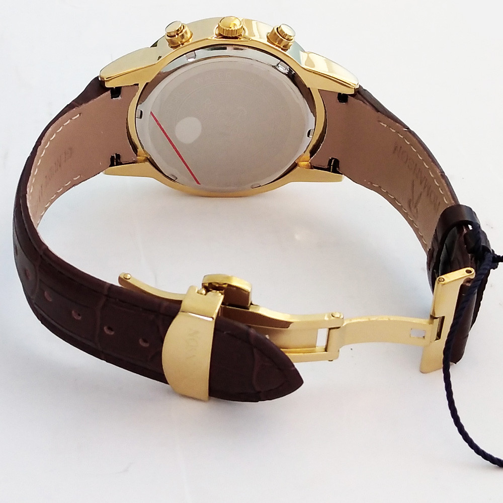 ساعت مچی عقربهای مردانه رومانسون مدل بندچرمی کرنوگراف ضدآب سه موتور کد 35.65 ساعت مچی عقربهای مردانه رومانسون مدل بندچرمی کرنوگراف ضدآب سه موتور کد 35.65