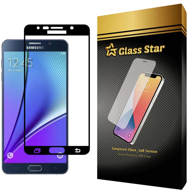 محافظ صفحه نمایش فول گلس استار مدل F مناسب برای گوشی موبایل سامسونگ Galaxy Note5