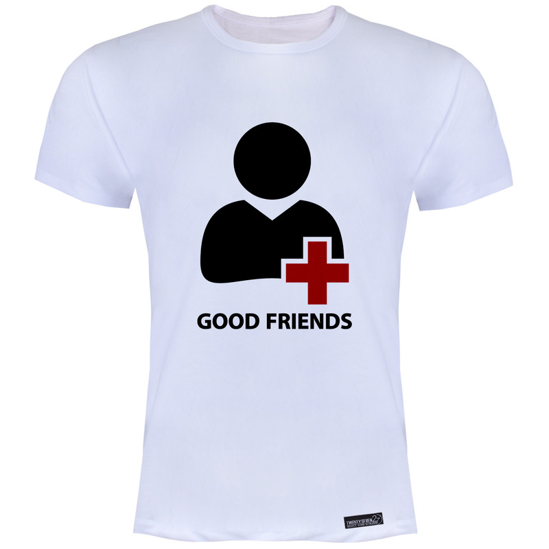 تی شرت آستین کوتاه زنانه 27 مدل Good Friends کد MH982