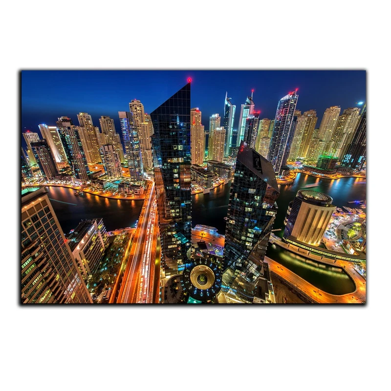 تابلو شاسی بکلیت طرح منظره شهر دبی مدل SH-695