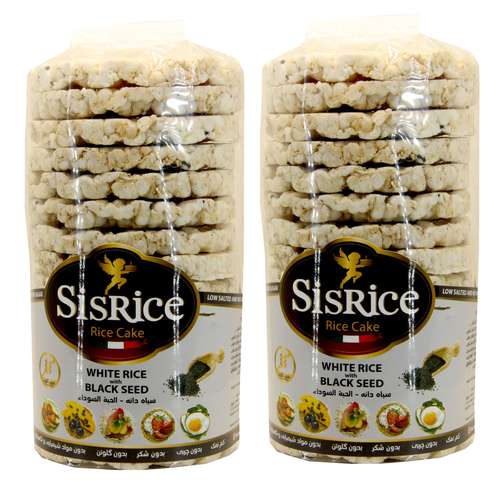 رایس کیک سیاه دانه سیس رایس - 120 گرم بسته 2 عددی