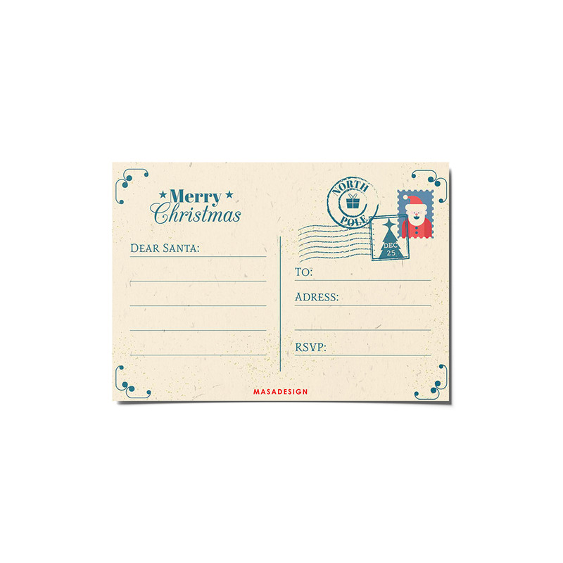 کارت پستال ماسا دیزاین مدل    venus027 طرح نامه.christmas