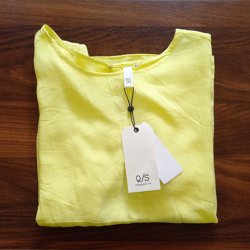 بلوز آستین کوتاه زنانه کیو اس مدل RSH - 1195