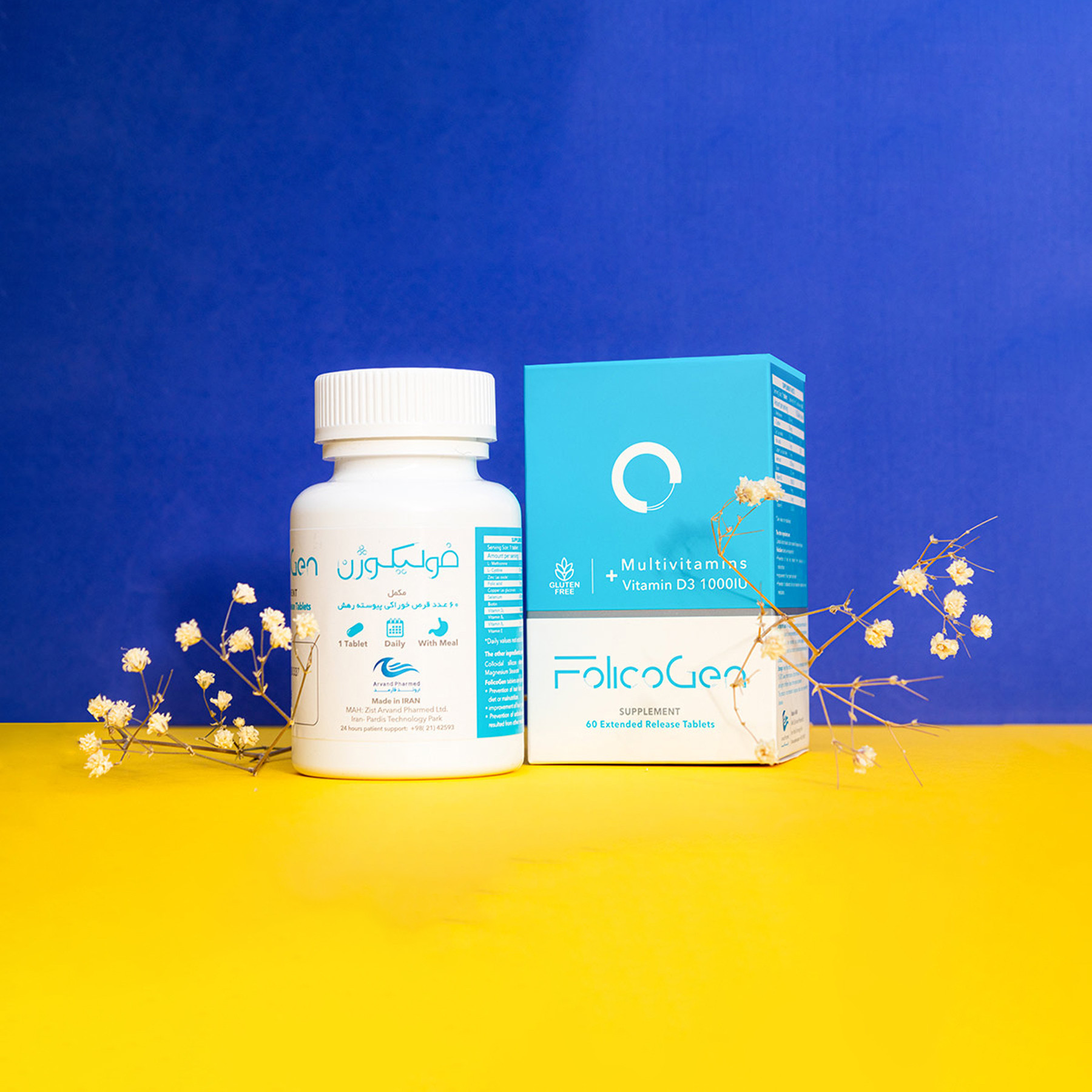 فولیکوژن اروند فارمد بسته 60 عددی