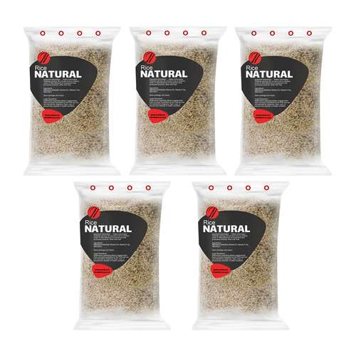 برنج قهوه ای ایرانی اعلا نچرال - 500 گرم بسته 5 عددی