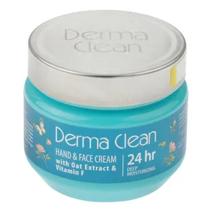 کرم مرطوب‌کننده دست و صورت درماکلین مدل Oat Extract مناسب برای انواع پوست حجم 250 میلی‌لیتر