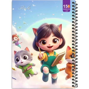 دفتر نقاشی 150 برگ  انتشارات بله مدل رحلی طرح فانتزی دخترانه کد A4-P290