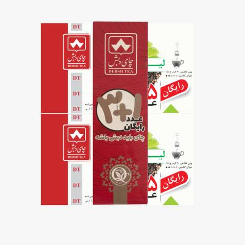چای سیاه کیسه ای لیمو و نعناع چای دبش - 4 بسته 25 عددی
