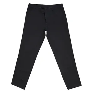 شلوار مردانه مدل کتان راسته کد 4 رنگ مشکی