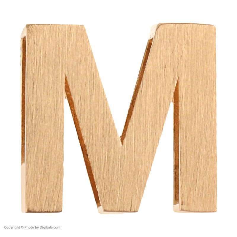 آویز گردنبند طلا 18 عیار زنانه مایا ماهک مدل MM1519 طرح حرف لاتین 3بعدی M