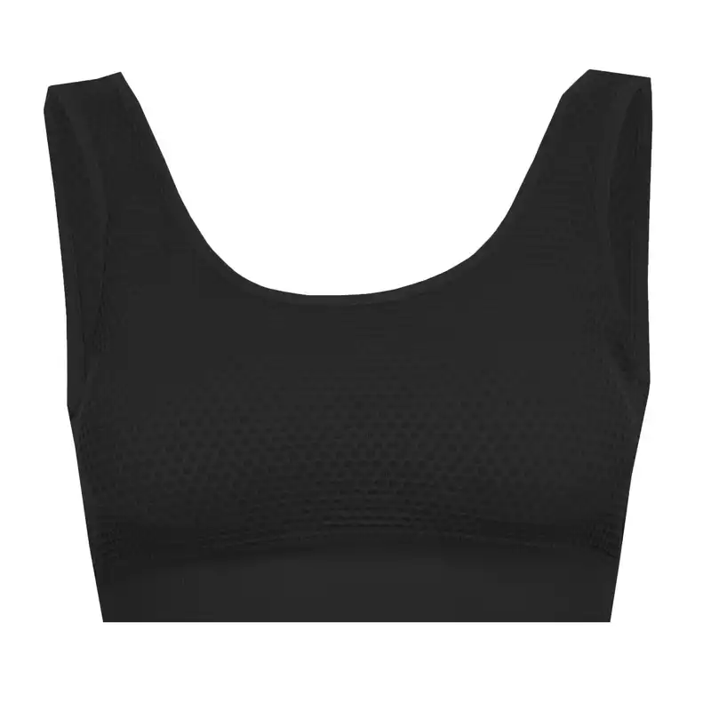 نیم تنه ورزشی زنانه مدل زنبوری رنگ مشکی