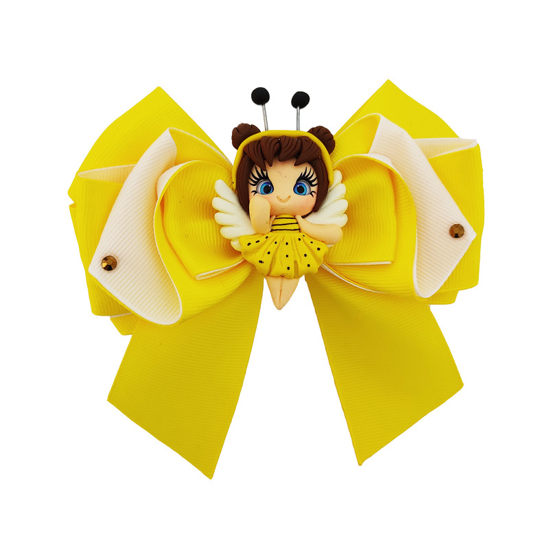 گیره مو دخترانه مدل عیدانه زنبوری کد L01