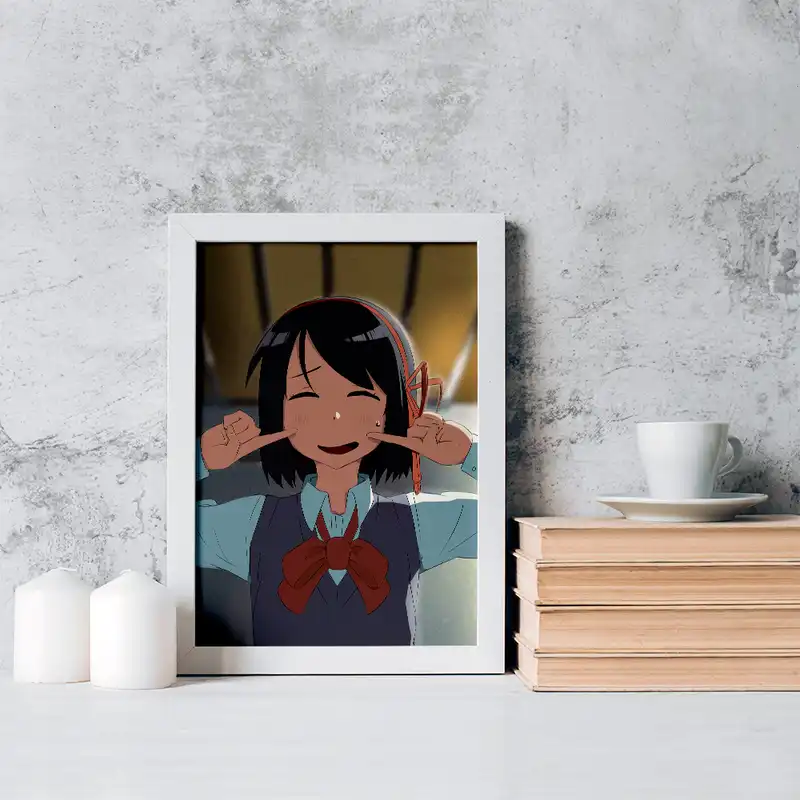 تابلو خندالو مدل میتسویا میامیزو انیمه یورنیم نام تو کد 16284