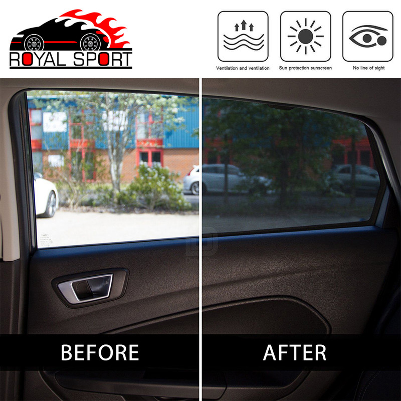 آفتاب گیر شیشه خودرو رویال اسپرت مدل UV PRO مناسب برای پراید 132 مجموعه 4 عددی