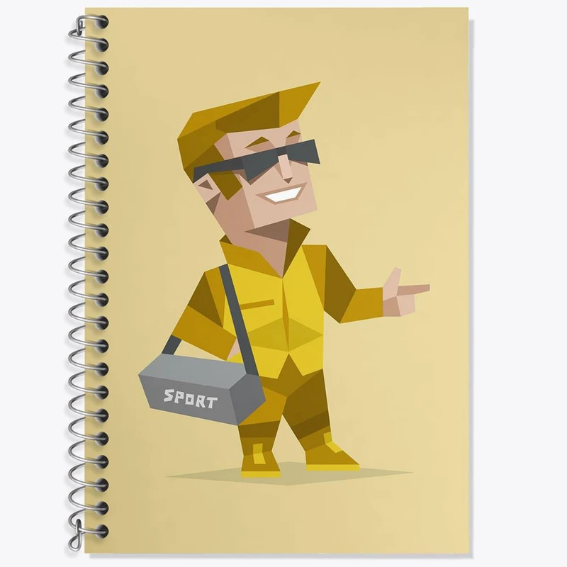 دفتر لغت 50 برگ خندالو مدل تایپ شخصیتی کارآفرین ESTP کد 7708