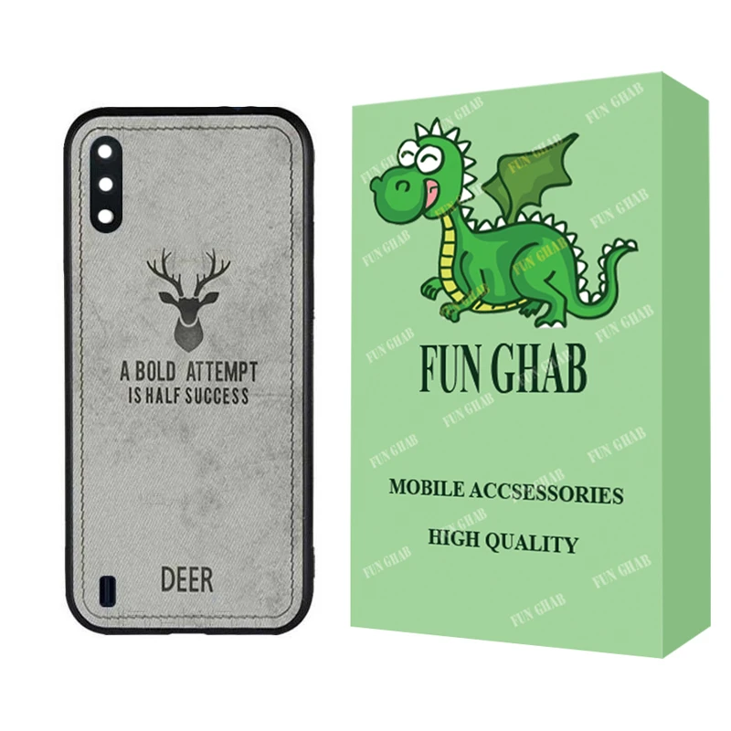 کاور فان قاب مدل گوزنی مناسب برای گوشی موبایل سامسونگ Galaxy A01