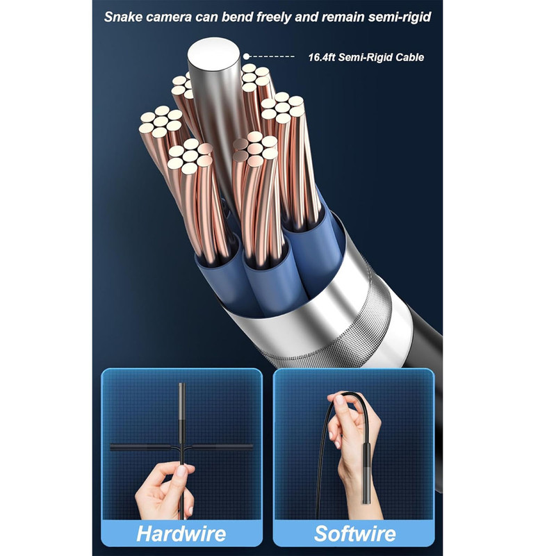 دوربین شلنگی مدل فلزی شکل پذیر کد 5M LED NEW دوربین شلنگی مدل فلزی شکل پذیر کد 5M LED NEW