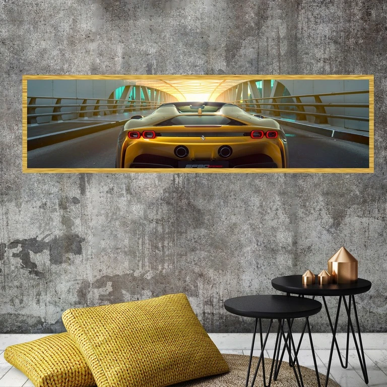 تابلو بکلیت طرح اتومبیل ماشین فراری مدل کشیده T-7855