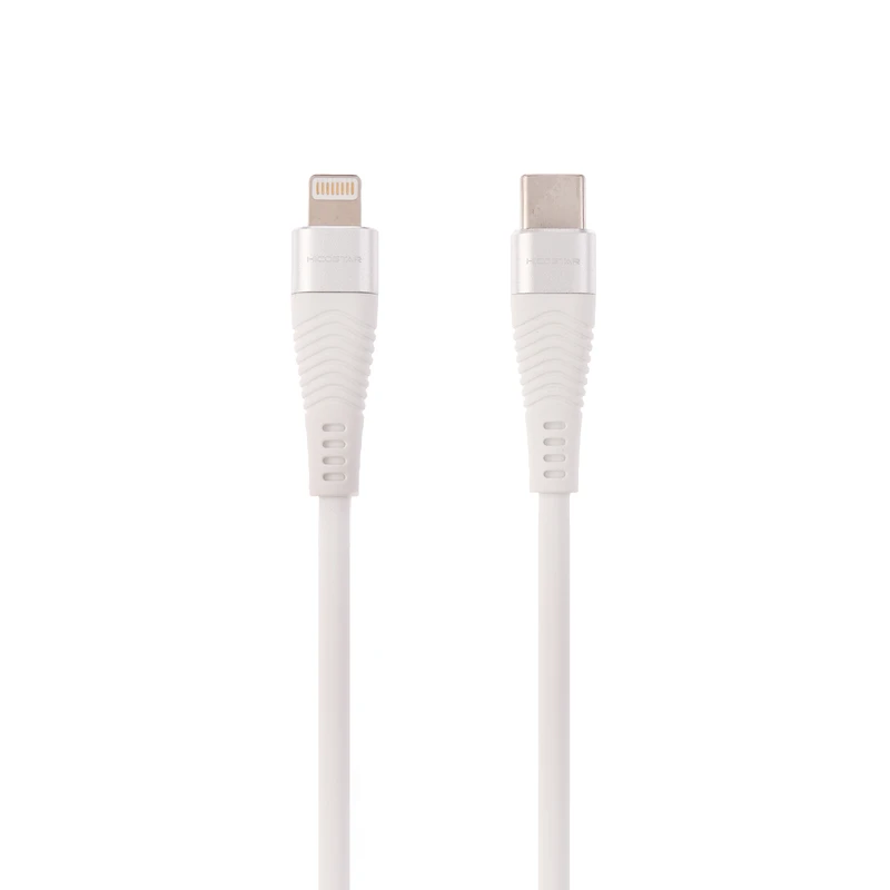کابل تبدیل لایتنینگ به USB-C هایکواستار مدل HS-180C-L 30w طول 0.2 متر