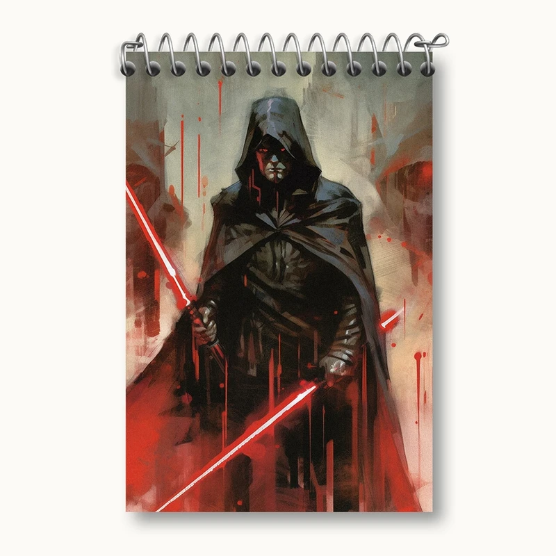 دفتر یادداشت 50 برگ خندالو مدل جنگ ستارگان (Star Wars) کد F502