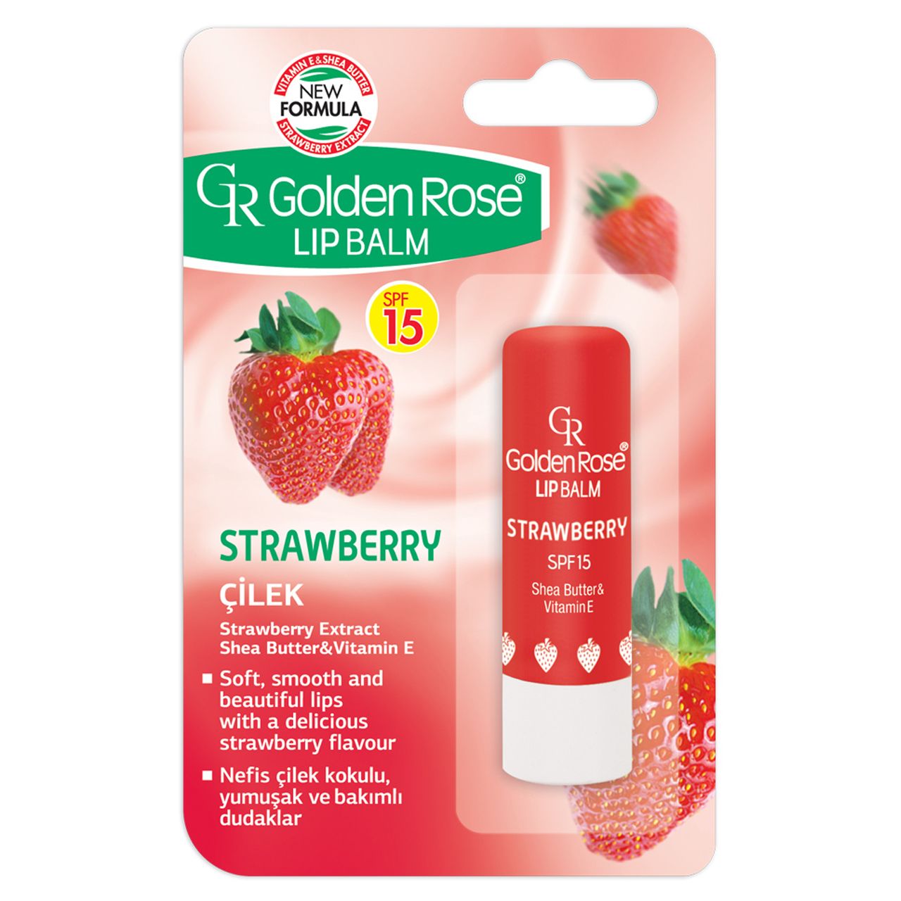 بالم لب گلدن رز مدل Fruity Shine Strawberry حجم 5 میلی لیتر -  - 1