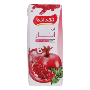 آب انار تکدانه حجم 200 میلی لیتر