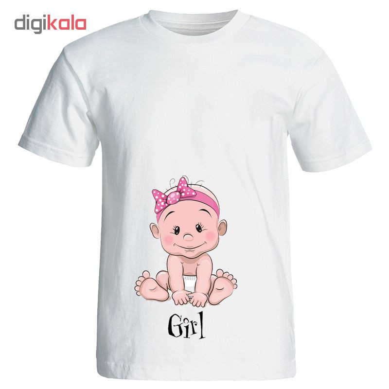 تی شرت بارداری طرح Girl کد 3956