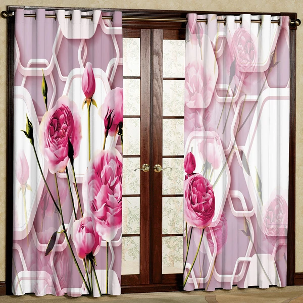پرده مدل مخمل پانچی کد 6513 سایز 280x140 سانتی متر