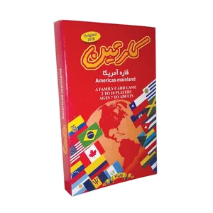 کارت بازی فکری کارتین مدل قاره آمریکا