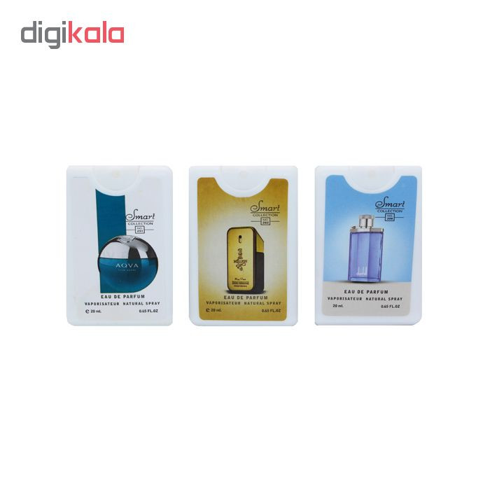 عطر جیبی مردانه اسمارت کالکشن مدل Cool حجم 20 میلی لیتر مجموعه 3 عددی