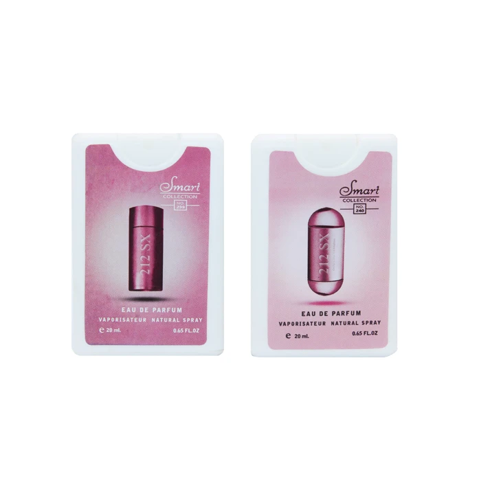 عطر جیبی اسمارت مدل 212 زنانه و مردانه حجم 20 میلی لیتر مجموعه 2 عددی