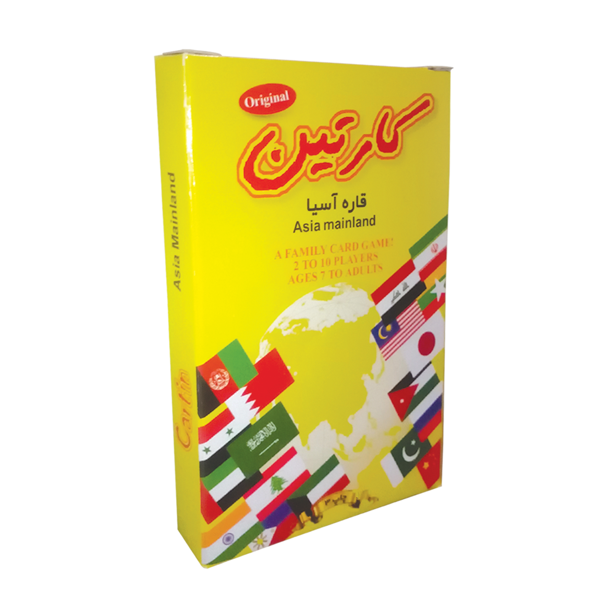 کارت بازی فکری کارتین مدل قاره آسیا