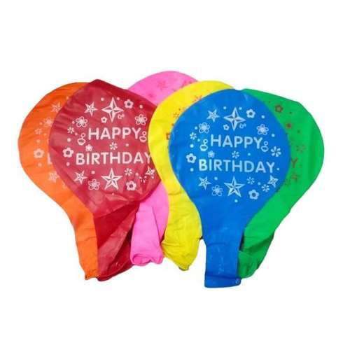 بادکنک بزرگ مدل HAPPY BIRTHDAY بسته 6 عددی