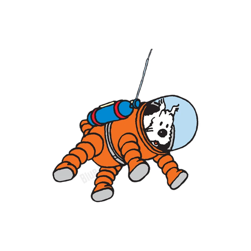 استیکر برجسته لپ تاپ و موبایل مدل سگ تن تن میلو کد 061-100-0030