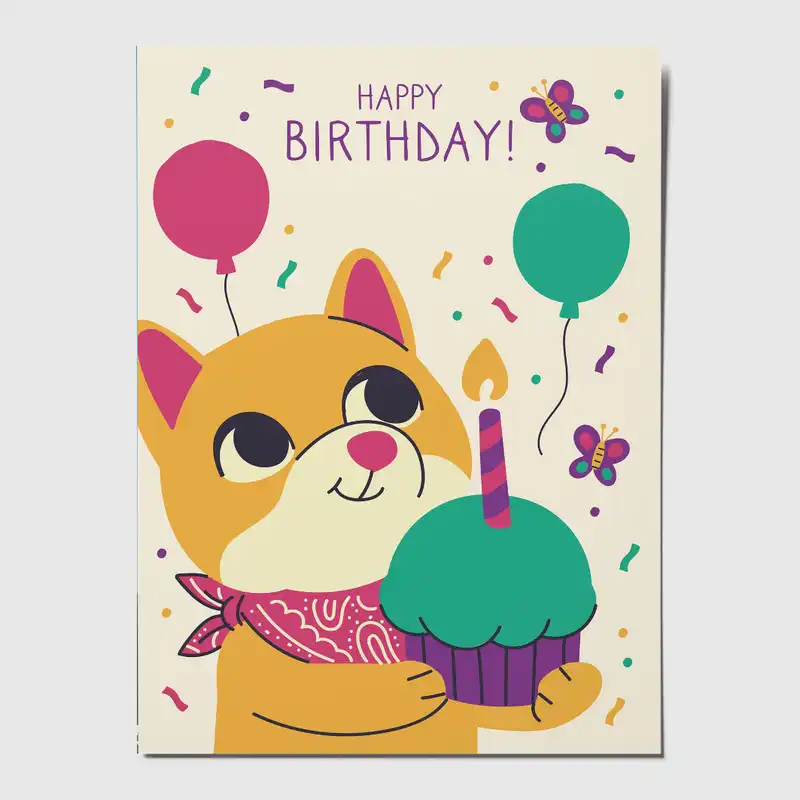 کارت پستال طرح تبریک تولد کد STH02 بسته 15عددی