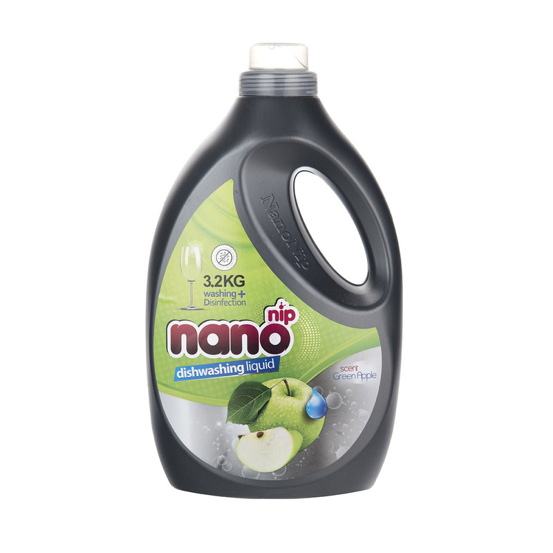 مایع ظرفشویی نانو نیپ مدل Green Apple مقدار 3200 گرم