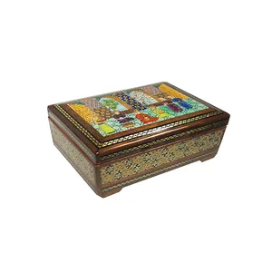 جعبه جواهر خاتم کاری مدل SH_009
