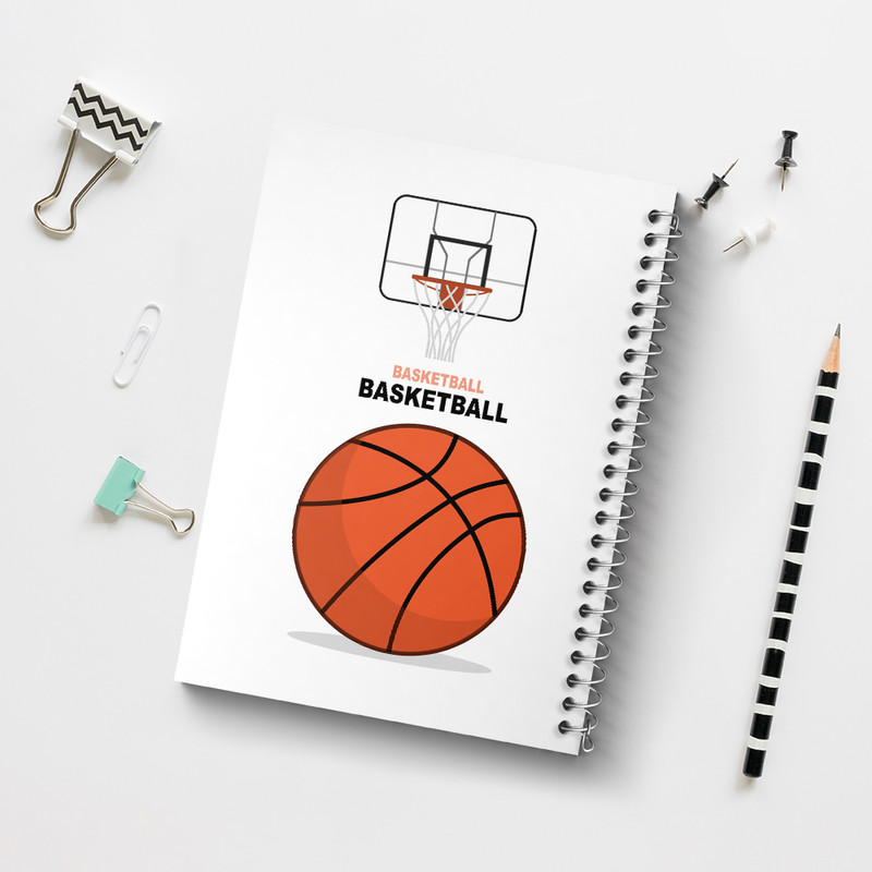 دفتر مشق 100 برگ خندالو طرح بسکتبال کد N888