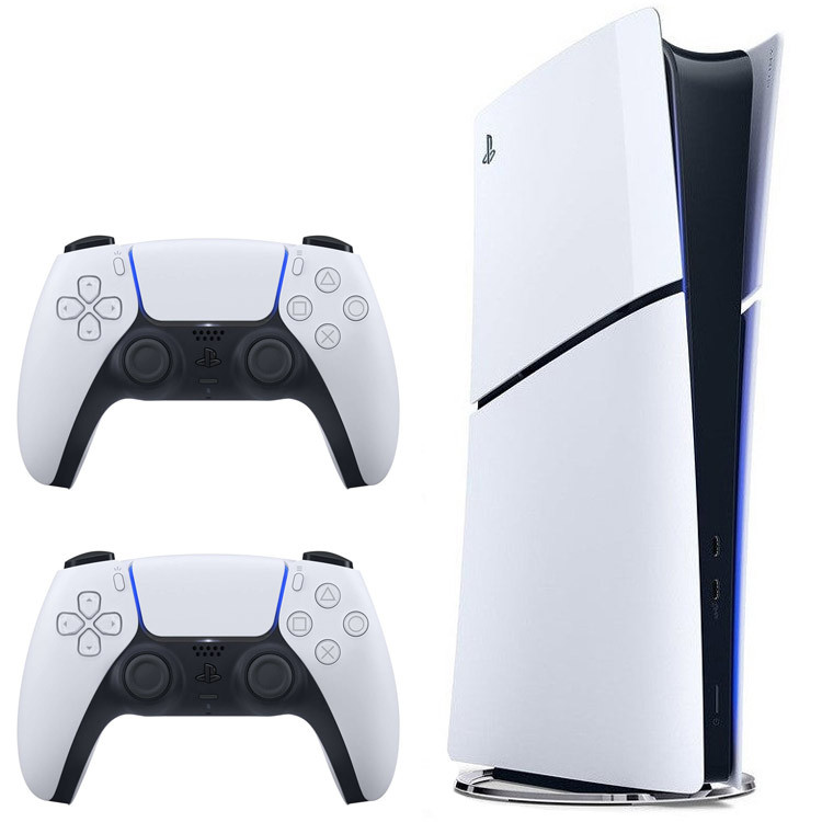 کارکرده - کنسول بازی سونی مدل PlayStation 5 Slim Digital Edition ظرفیت یک ترابایت ریجن 2016B اروپا به همراه دسته اضافه