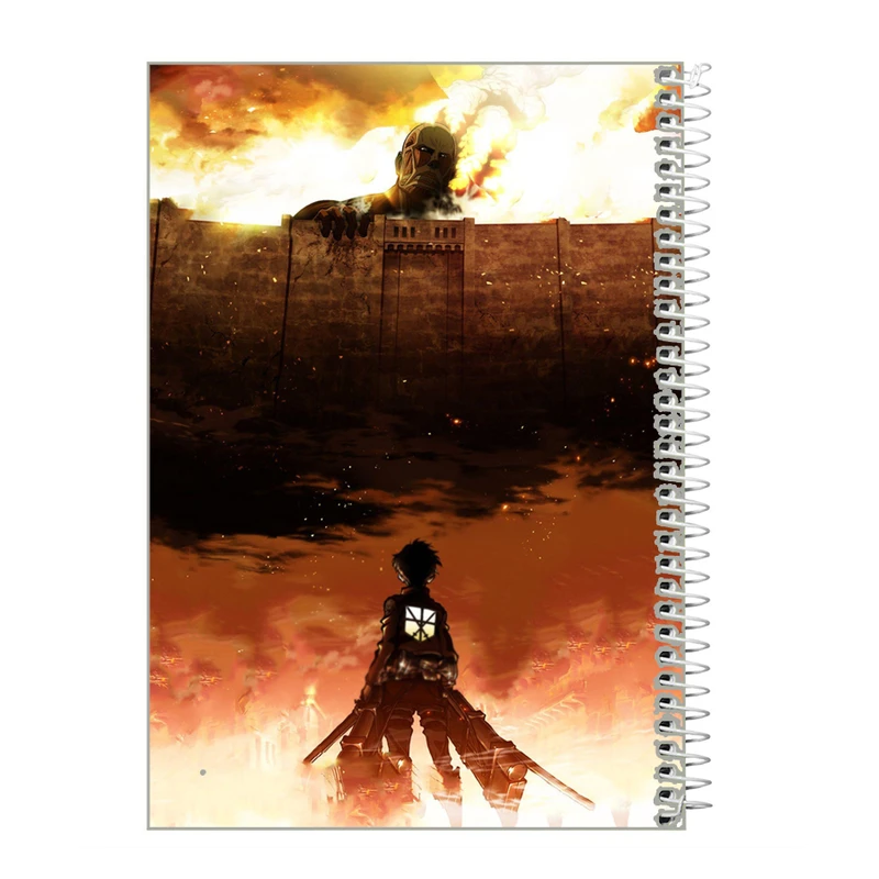 دفتر نقاشی 40برگ طرح انیمه Attack on Titan مدل حمله به تایتان rt3