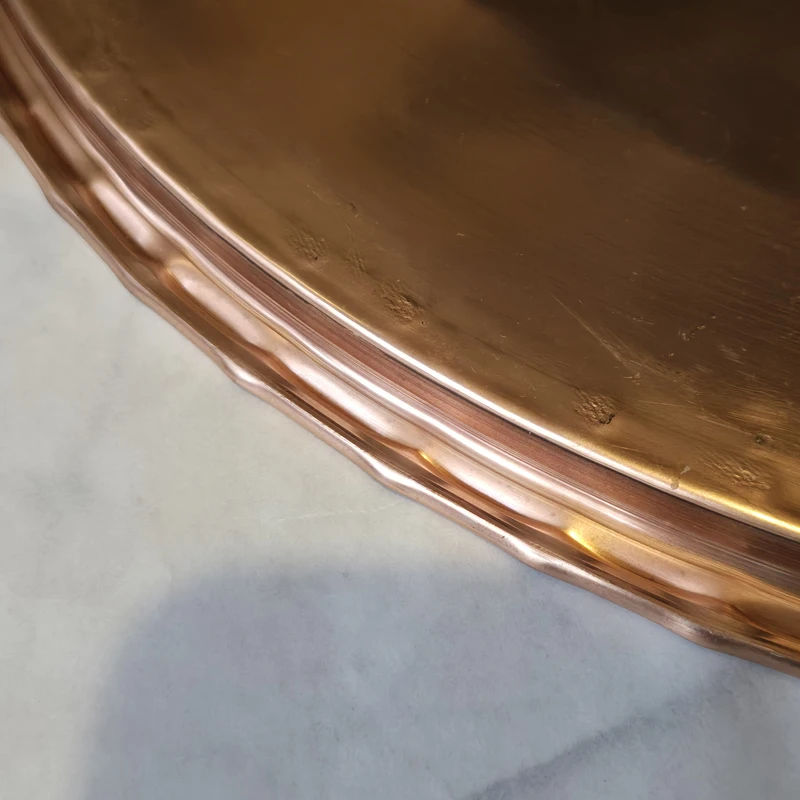 عکس شماره 2 : سینی میناکاری مدل لب کنگره ای کد 0196