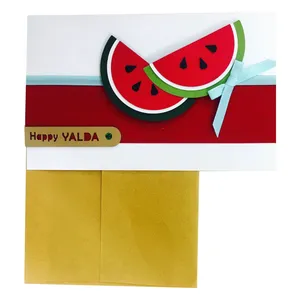 کارت پستال طرح شب یلدا مدل Happy Yalda