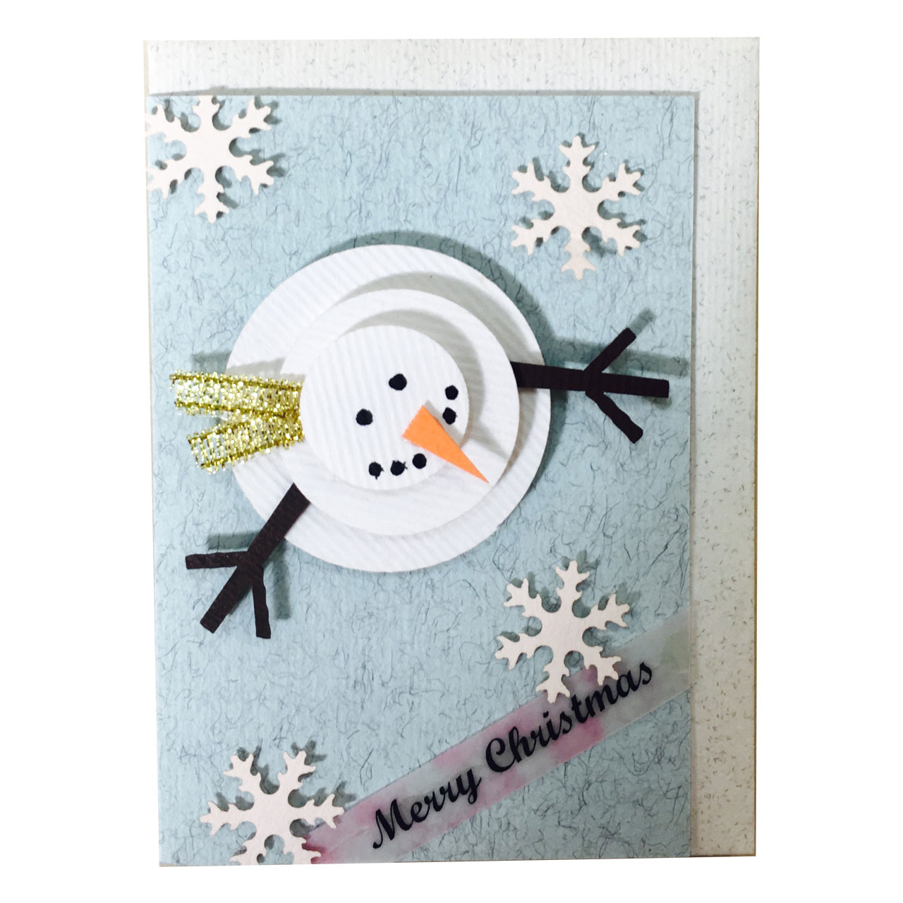 کارت پستال مدل Merry Christmas Snowman
