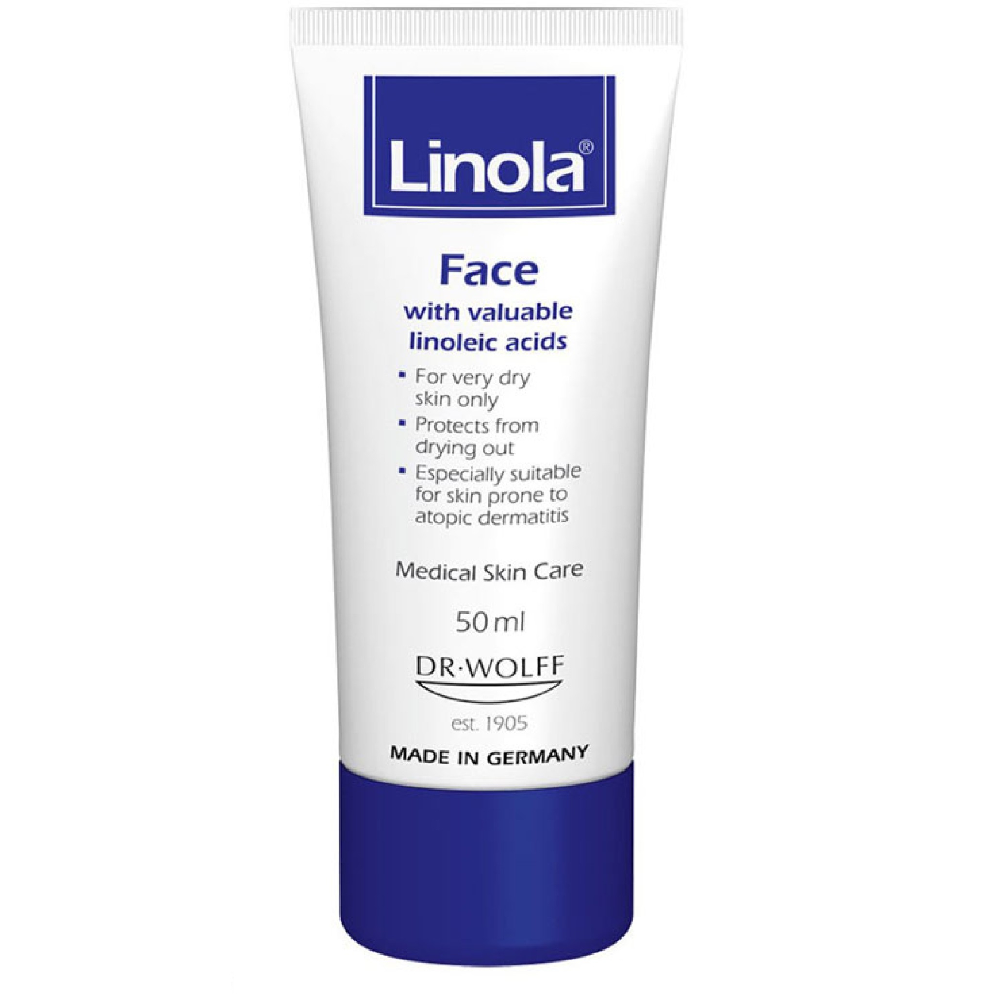 کرم صورت دکتر ولف مدل linola حجم 75 میلی لیتر