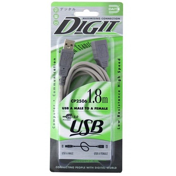 کابل افزایش طول USB دایو مدل Digi CP2506 طول 1.8 متر کابل افزایش طول USB دایو مدل Digi CP2506 طول 1.8 متر