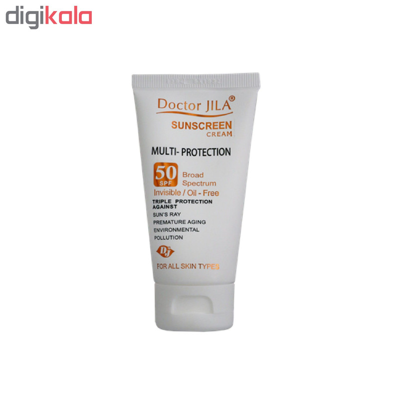 کرم ضد آفتاب دکتر ژیلا سری Multi Protection مدل Invisible حجم ۵۰ میلی لیتر