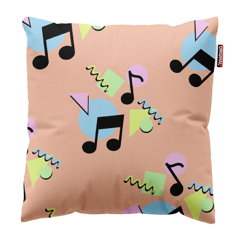 کوسن پاد آفرین طرح موسیقی کد 5078 سایز 30*30 سانتی متر